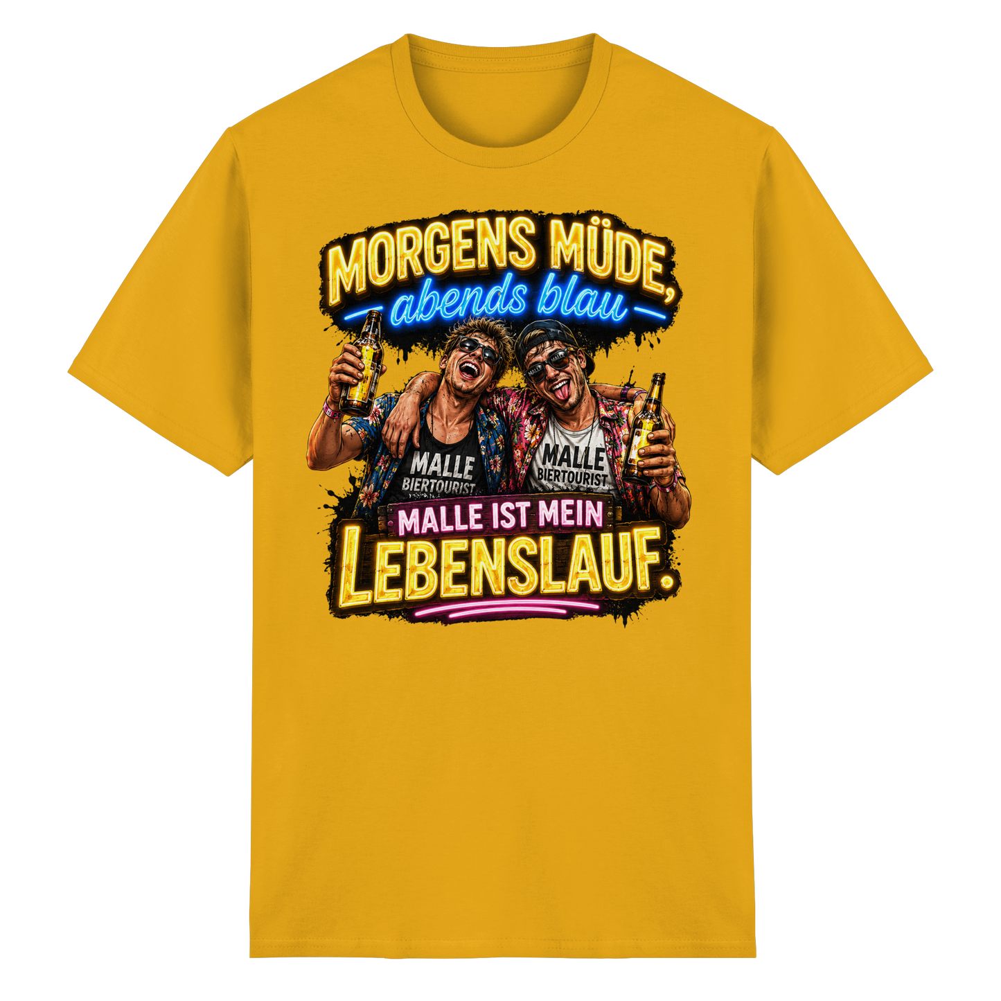 Morgens Müde Abends Blau - Malle T-Shirt