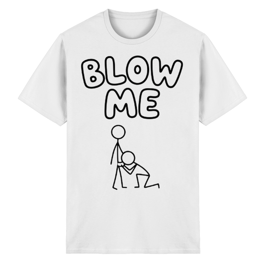 Frontansicht des weißen Baumwollshirts mit grafischem Druck und kurzen Ärmeln.